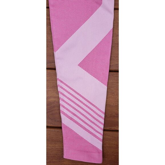 NWOT NUX PINK TWO TONED COMPRESSION HIGH WAISTED LEGGINGS SIZE LARGE - Picture 5 of 7